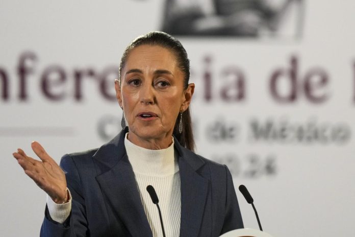 Claudia Sheinbaum, presidenta de México, habla sobre las posibles medidas que tomará su administración en respuesta a los aranceles impuestos por Estados Unidos al acero y aluminio