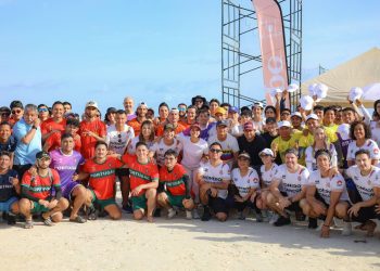Inauguran el torneo de fútbol playero “Cancún Nuuch League 2025”