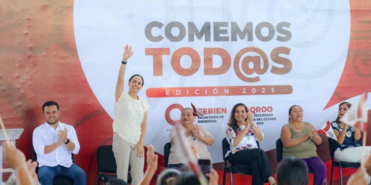 Respalda Ana Paty Peralta programa alimentario en Cancún
