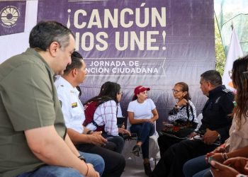 Realizan Jornada de Atención Ciudadana “¡Cancún nos Une!” en el domo deportivo de la Supermanzana 227 de Cancún