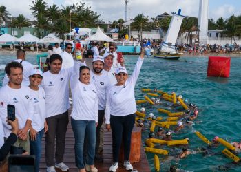 Campeonato Nacional de Aguas Abiertas desde Puerto Morelos 2025