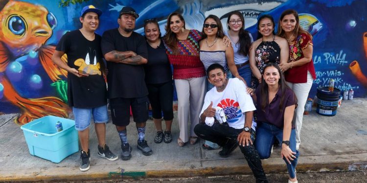 Realizan la Jornada Nacional de Tequios por la Paz y Contra las Adicciones en Cancún