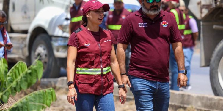 Ana Paty Peralta, realiza limpieza integral en la Avenida José López Portillo