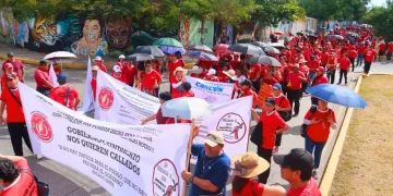 Cancun se une al paro nacional docente