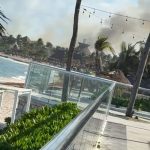 Incendio en Hotel Bahía Príncipe en Tulum: lobby con perdida total