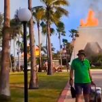 Incendio en Hotel Bahía Príncipe en Tulum: lobby con perdida total