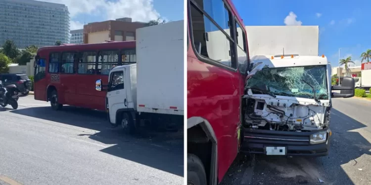 Accidente en el Boulevard Kukulcán deja tres lesionados en Cancún