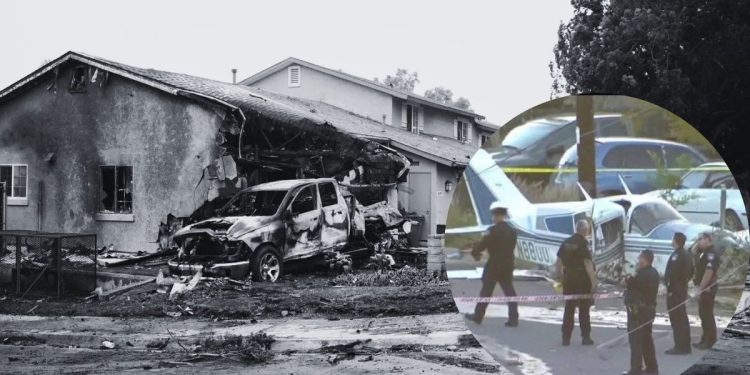Avioneta se estrella en vecindario de San Diego, California