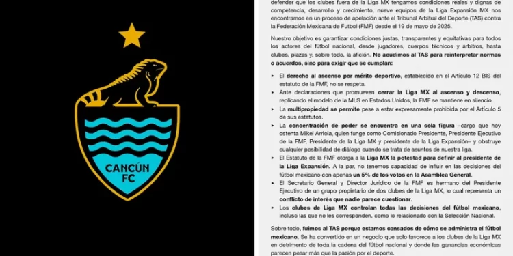 Cancún FC y ocho clubes más pelean ante el TAS por el ascenso