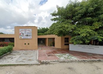 Se cayo un Ventilador en Escuela de Cancun