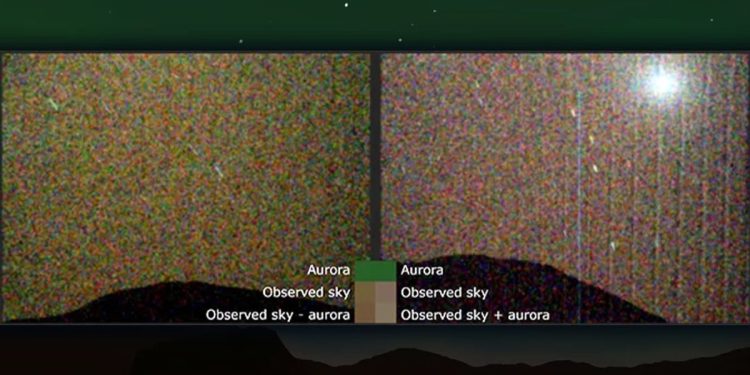 NASA comparte imágenes de la primera Aurora Verde en Marte