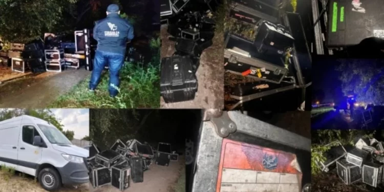 Recuperan instrumentos robados de Los Ángeles Azules