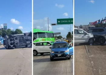 Tres accidentes colapsan el Boulevard Colosio en una sola mañana