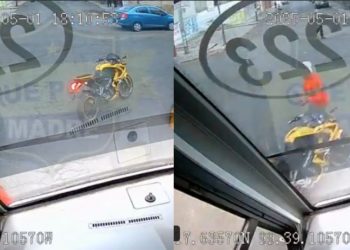 VIDEO: Chófer evita asalto dentro de un autobús en Toluca