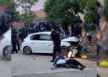 Atropellamiento masivo en Cornella