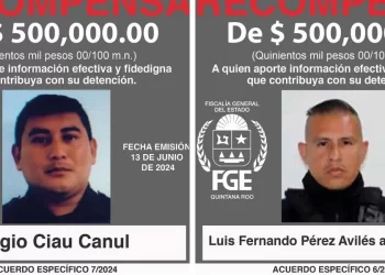 Quienes son los delincuentes mas buscados por la fiscalia de Cancun