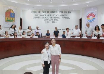 Niños de Cancún votan en Cabildo Infantil 2025