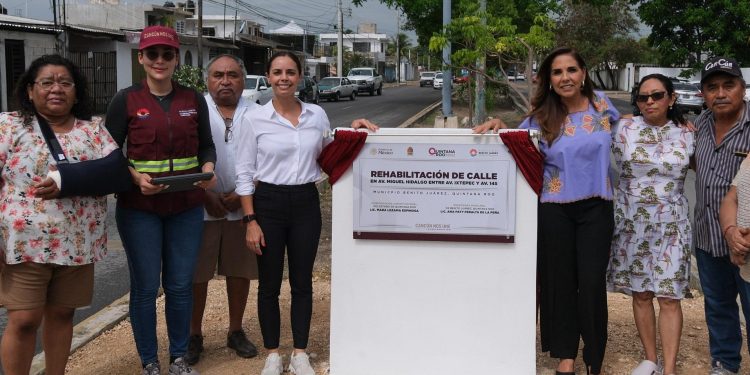 Rehabilitan avenida Miguel Hidalgo en Cancún