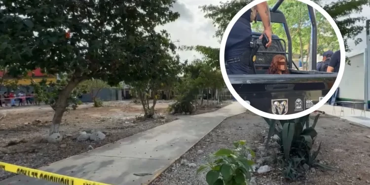 Detienen a mujer que ejecutó a policía frente a su hijo en Cancún
