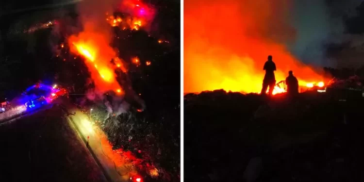 Incendio en el antiguo basurero de Cancún desata caos y alarma ciudadana