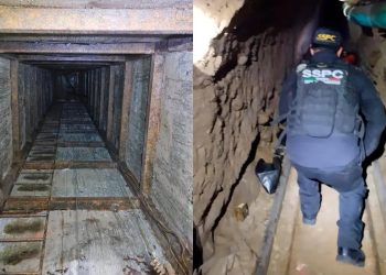 Túnel de 400 metros en Culiacán deja al descubierto arsenal