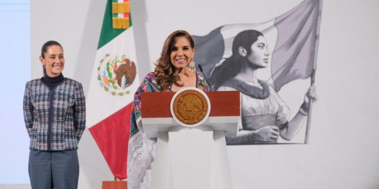 Mara Lezama firma ambicioso proyecto en mañanera