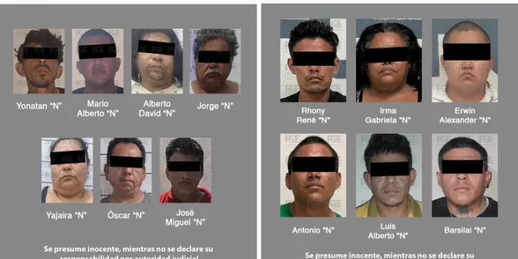 Vinculan a 13 personas por narcomenudeo en Quintana Roo