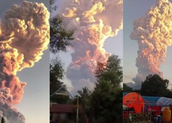 Volcán Lewotobi Laki-laki entra en erupción en Indonesia