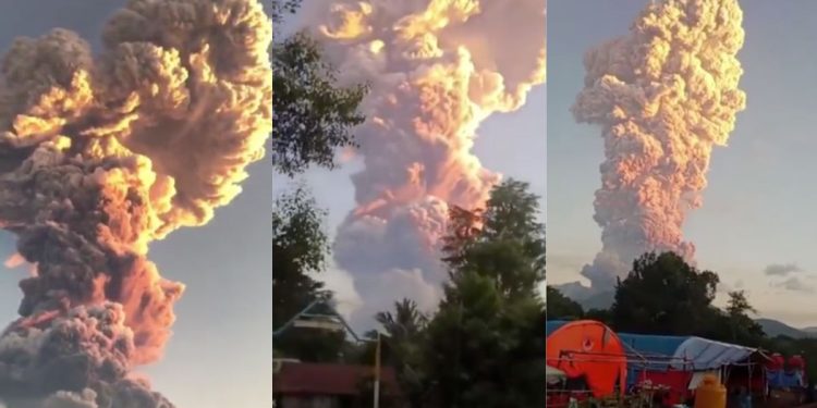 Volcán Lewotobi Laki-laki entra en erupción en Indonesia