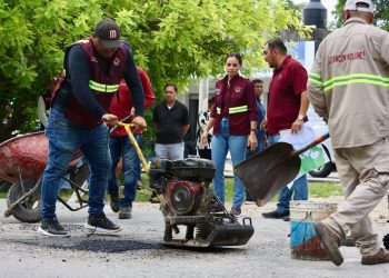 Refuerza Ana Paty Peralta mantenimiento vial en Cancún