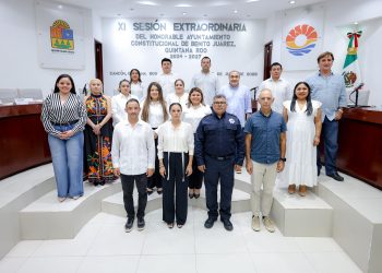 Ana Paty Peralta toma protesta a nuevo secretario de Seguridad en Cancún