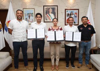 Ana Paty Peralta une deporte y seguridad en Cancún