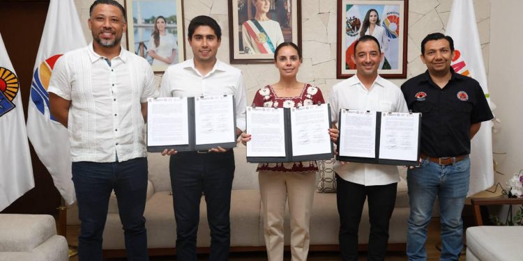 Ana Paty Peralta une deporte y seguridad en Cancún