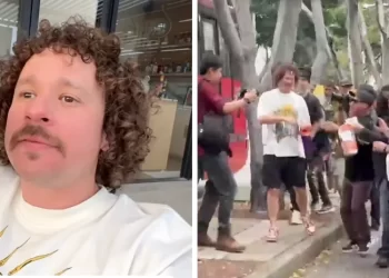 Luisito Comunica en protesta contra la gentrificación: polémica en CDMX