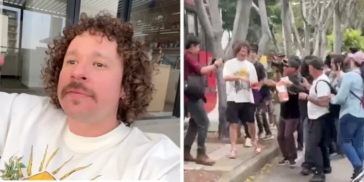 Luisito Comunica en protesta contra la gentrificación: polémica en CDMX