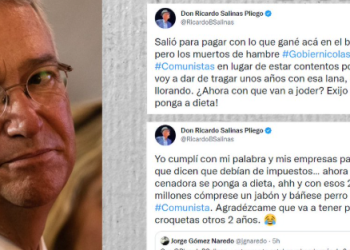 Insultos de Salinas Pliego contra las mujeres