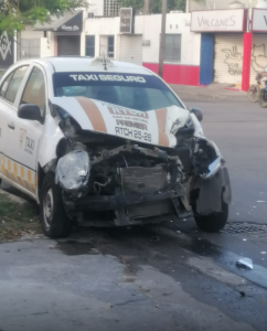 lesionado tras choque vehicular en Chetumal