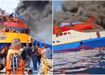 Incendio en ferry en Indonesia deja cinco muertos