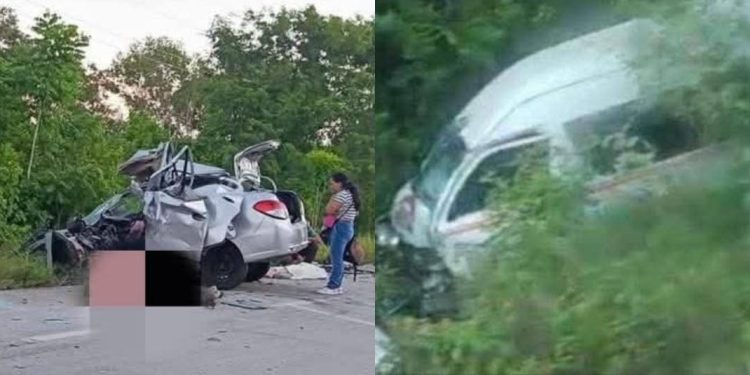 Fatal choque deja muertos en carretera 307