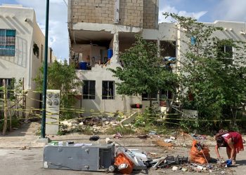 Explosión por fuga de gas en Playa del Carmen