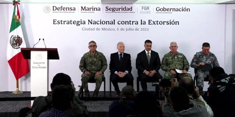 Estrategia Nacional para frenar la extorsión en México
