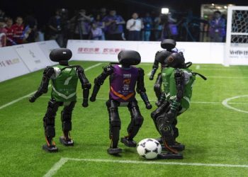 Liga de fútbol con robots humanoides en China