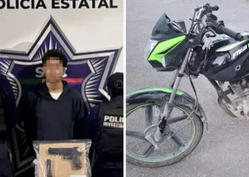 Menor detenido con arma falsa y moto irregular en Villas Otoch Paraíso