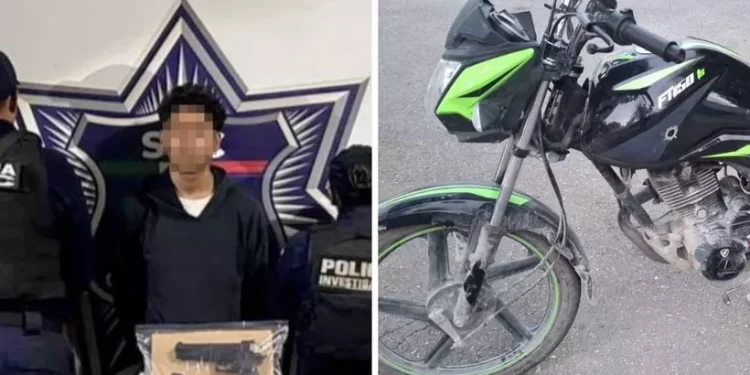 Menor detenido con arma falsa y moto irregular en Villas Otoch Paraíso