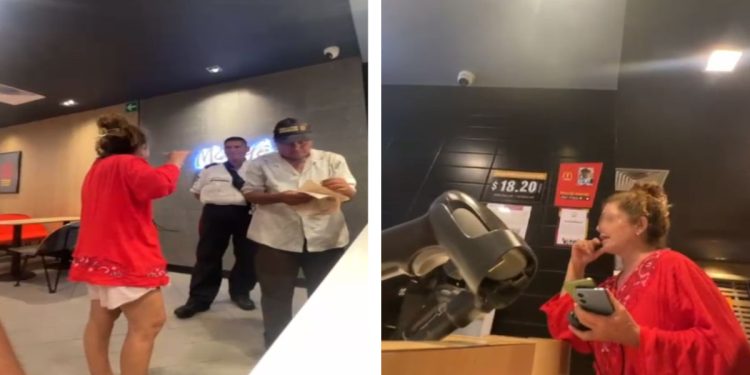 Lady McDonald’s causa polémica en Cancún por menús digitales