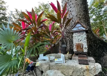 Chozas dedicadas a los Aluxes en el Parque Kabah