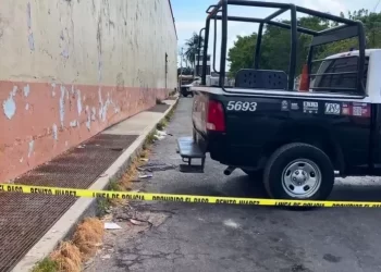 cadáver dentro de un bote de basura en la Supermanzana 61
