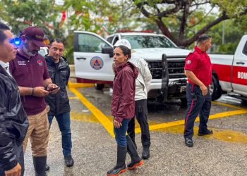 Ana Paty Peralta activa operativo tormenta en Cancún