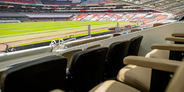 Vista desde los palcos del Estadio Banorte rumbo al Mundial 2026.