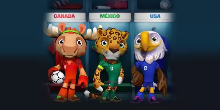 Maple, Zavu y Clutch en los vestidores, las nuevas mascotas del Mundial 2026.